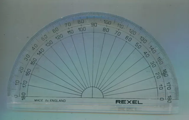 Grossbritanien Transparent Protractor 15cm 1 Stück (33)