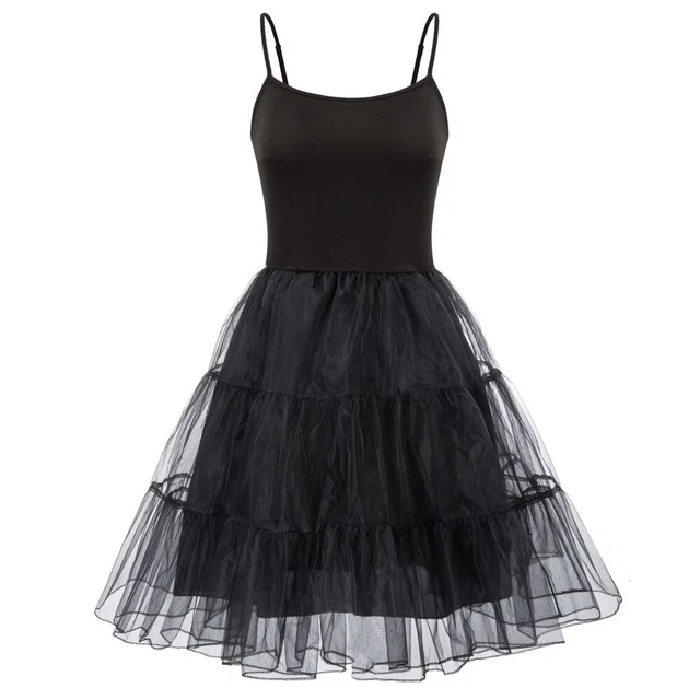 Splendida sottoveste da donna GK slip con gonna a velo a 2 strati
