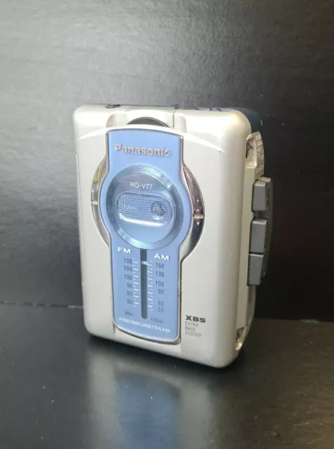 Reproductor de casete de cinta de radio Walkman Panasonic RQ-V77 (excelente estado)