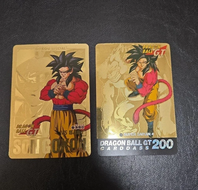 DRAGON BALL GT Carddass 200 Super Saiyan 4 Son Gokou Gold EUR 99