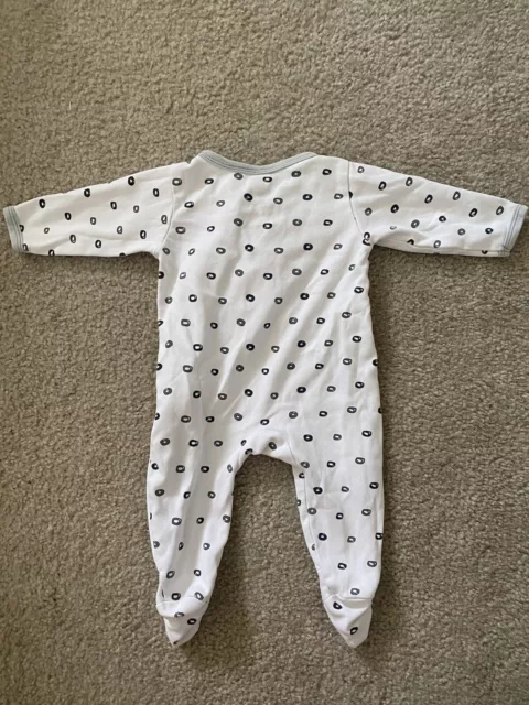 Nested Bean 3-6 month footed pajamas weighted unisex grey sleeper zen 2