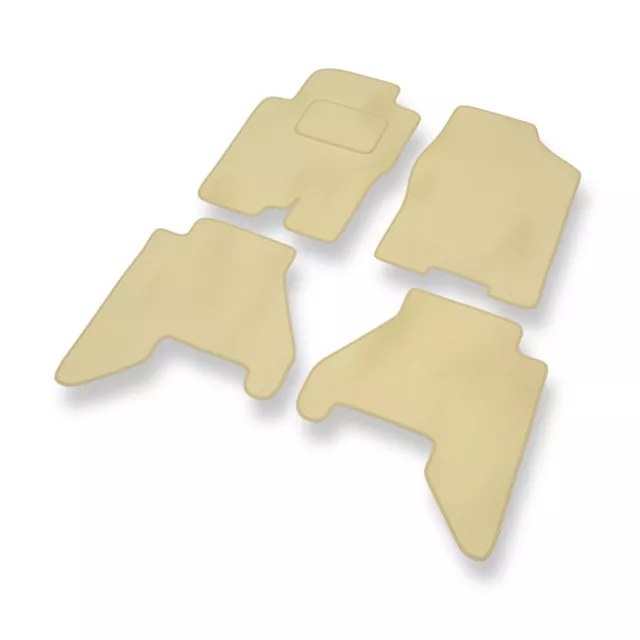 Tapis de sol en velour pour: Nissan Pathfinder R51 (2005-2014) beige