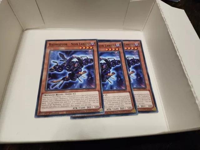 ☆ 3 x Raidraptor - Noir Lanius PHNI-EN004 Common 1st Edition YuGiOh ☆