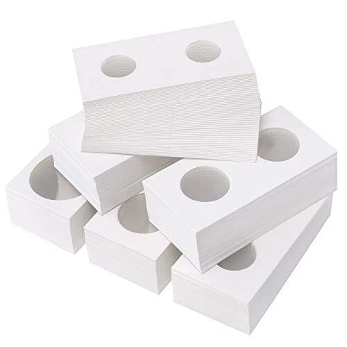 300 Pieces Cardboard Coin Holder Flip Mega Assortment, 2 by 2 Inch