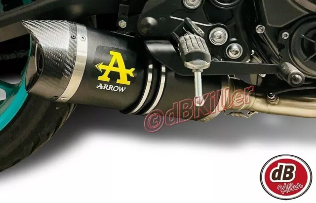 Ligne Complete Arrow Thunder Alu Dark Yamaha Mt-07 2021 / 2022 / 2023 / 2024