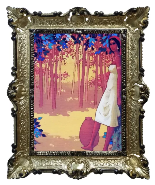 Hermoso Cuadro Imágenes Barroco Mujer Africana Obras de Arte 56x46 CM 38 Mezcla