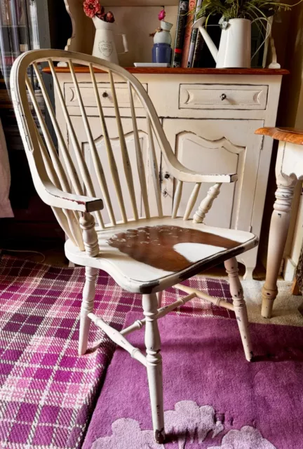 LAURA ASHLEY BRAMLEY Collection Carver Dining Chair French Chic distressed style 110.00 PicClick UK