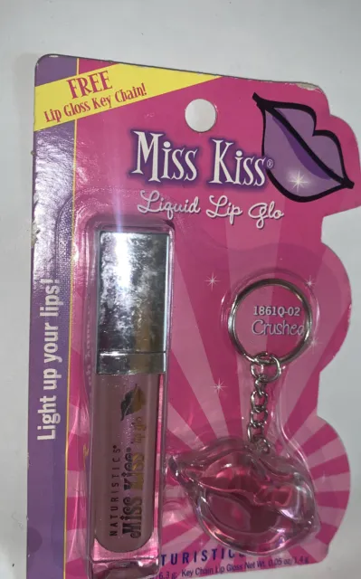 Naturistics Miss Kiss 1861Q-02 Liquid Lip Glo-Crushed + Lip Gloss Key Chain.