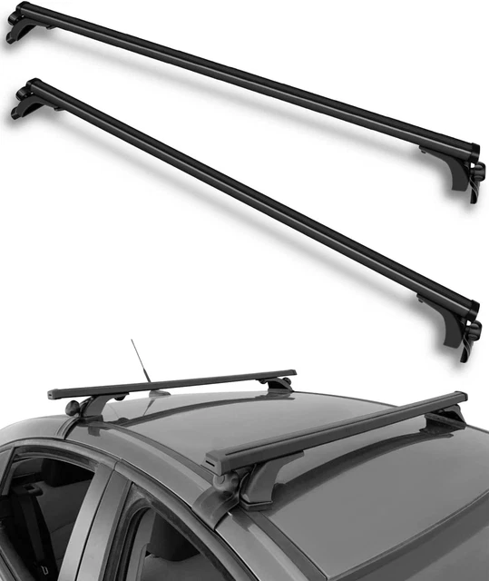 ADJUSTABLE CROSSBAR 50& Universal Car SUV Roof Rack Cross Bar Luggage