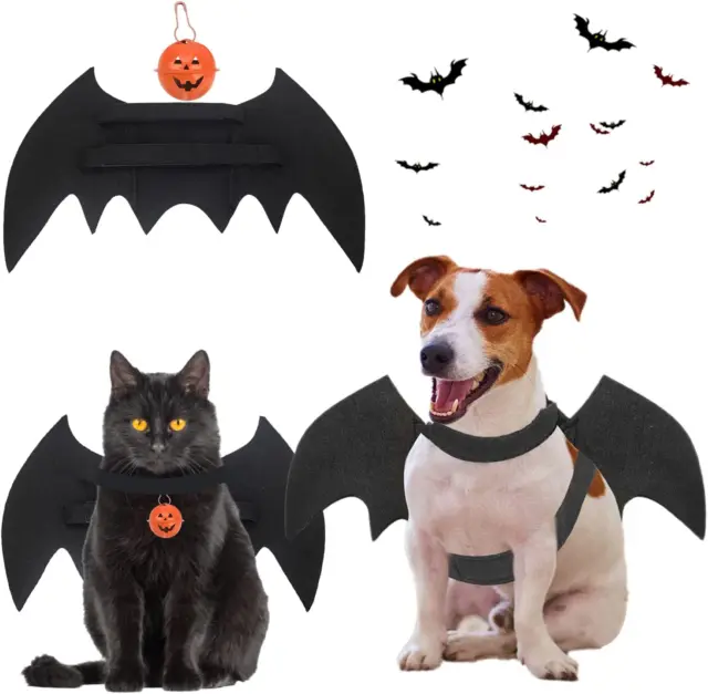 Costume Di Halloween per Animali Domestici, Ali Di Pipistrello per Gatti E Cani,