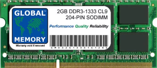 2GB DDR3 1600MHz PC3-12800 204-PIN Mémoire Sodimm RAM Pour Portables / Netbooks