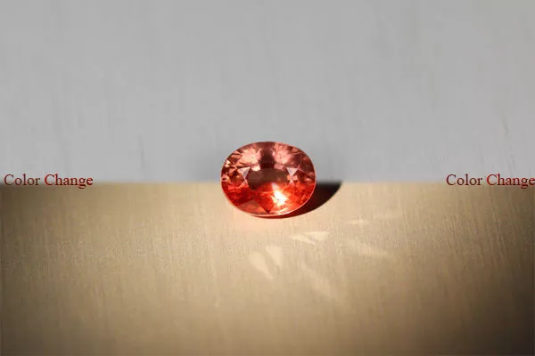 1.335Cts Amazing Top Luster Best Cut 100%  Color Change Malaya Garnet Aaa++