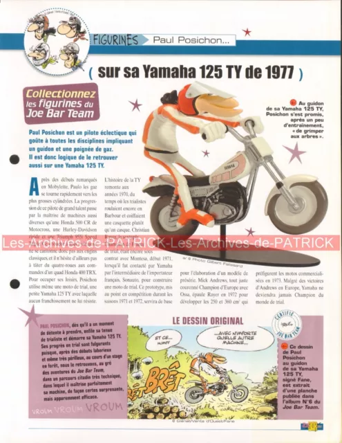 YAMAHA TY 125 1977 Joe Bar Team Fiche Moto #008483