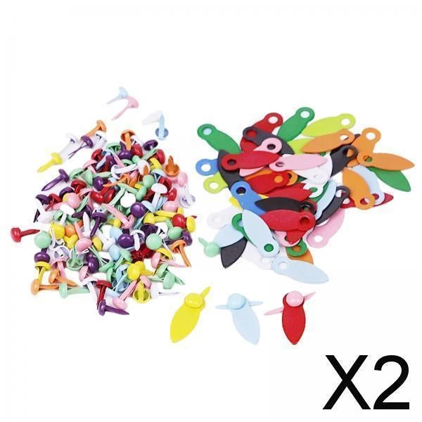 20 Sets D’attaches Pour Boutons Pression - Métal Tournant, Acier Inoxydable, Couleur Argent, Neuf