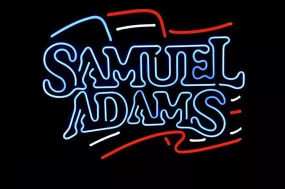 19"x15"Samuel Adams Boston Neon Sign Bier Bar Wandbehang Neonwerbung Nachtlicht