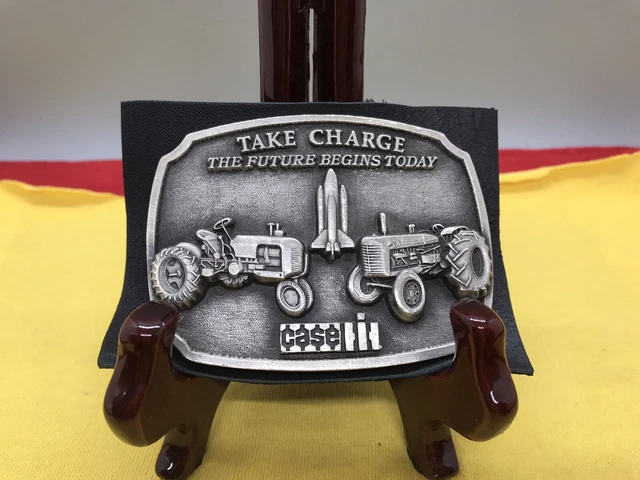 Case IH  Parts Trade Fair 1988 Gift  Edition Ser#1287 Pewter Belt Buckle #23-78