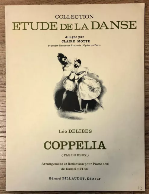 COPPELIA DE LEO DELIBES, Pas de Deux, partition piano
