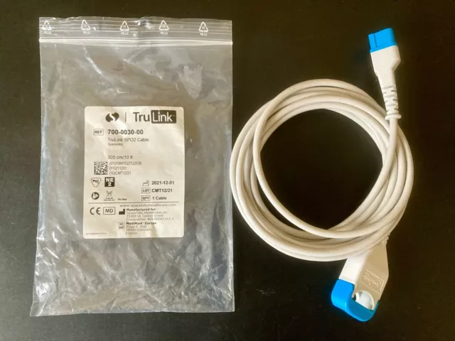 Spacelabs TruLink SPO2 Cable 305cm/10ft model 700-0030-00