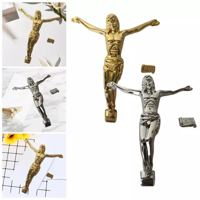 Zinklegierung Christus Jesus Figur Statue, Sammlung Kunst Wand Kreuz Zubehör,