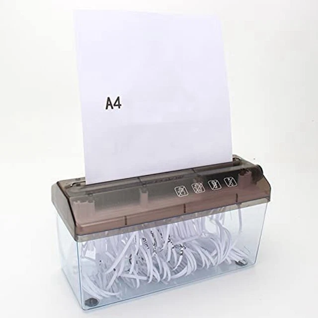 Distruggidocumenti Manuale, Tagliacarte Manuale A4 per la Casa, Trituratore T9R1
