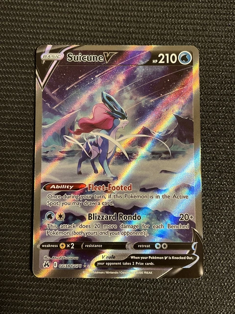 Pokémon TCG Suicune V Crown Zenith: Galarian Gallery GG38/GG70 #1