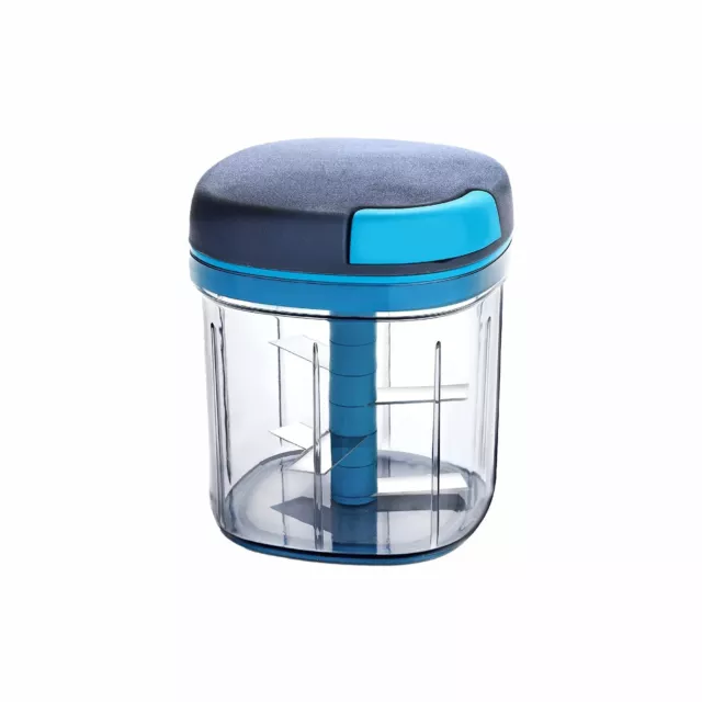 Manual Food Chopper Pull Cord Pulling Vegetable Slicer Hand Blender Kitchen UK