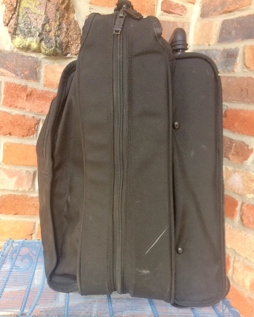 🎁 Xclnt! TUMI Rolling Garment Bag black ballistic nylon bi-fold 13x19x22" USA! 3
