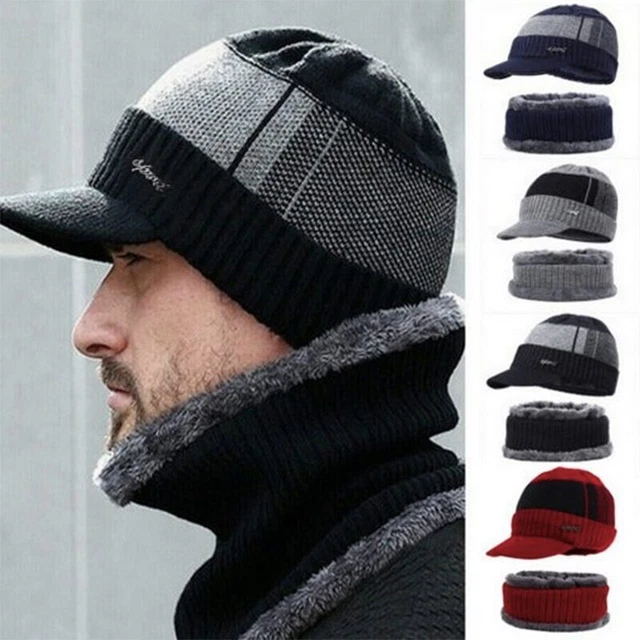Gorros Gorras De Invierno Para Hombre sombrero El Frio Bufanda De Moda