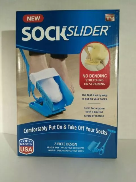 Calcetín deslizante Allstar Innovations el calcetín fácil de poner, fácil de quitar diseño de 2 piezas nuevo en caja