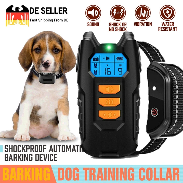 Collar eléctrico Antibell Pet Dog Training anti-bark obediencia descarga eléctrica