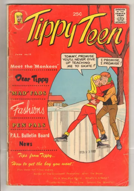 Tippy Teen #13 (VG+) (1967, Tower)