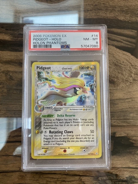 2006 Pokemon Ex #14 14/110 Pidgeot Holo Holon Phantoms Nm - Mt Psa 8 🌪🌪🌪