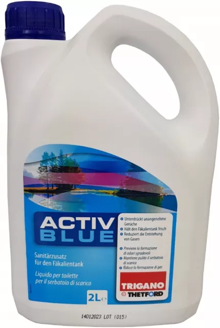 Trigano Active Blue 2L Sanitärflüssigkeit für Campingtoilette