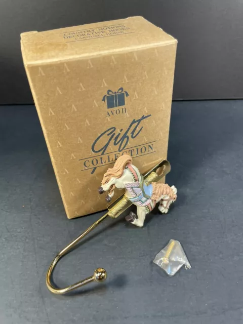 NEW Avon Gift Collection Country Notions Decorative Hook "Carousel Horse"