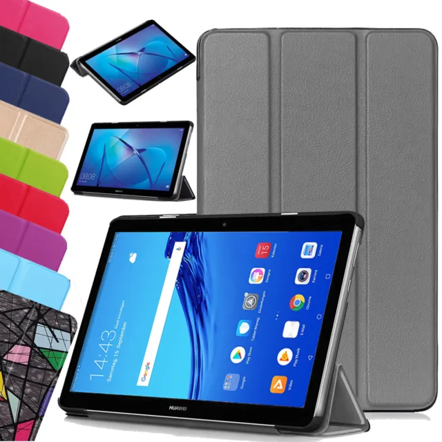 Slim Book Leather Case For Huawei MediaPad T5 10.1" Smart Magnetic Stand Cover