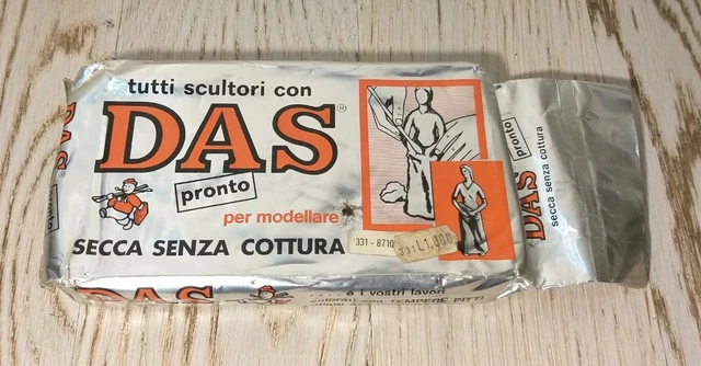 Das Pronto Confezione Da 1 Kg-Sigillata-Pongo/Pasta Modellabile-Anni 80'-Vintage