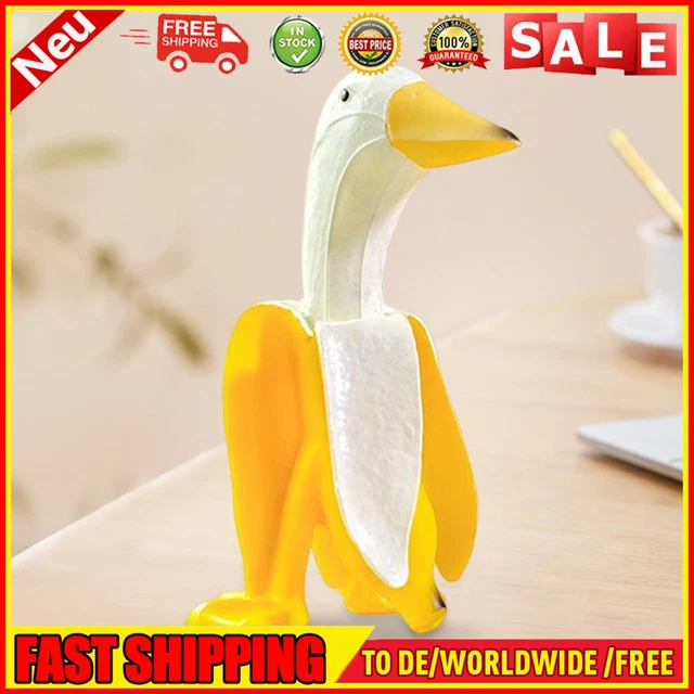 Resin Duck Chicken Sculpture Desktop Ornaments Cute Collectibles for Living Room