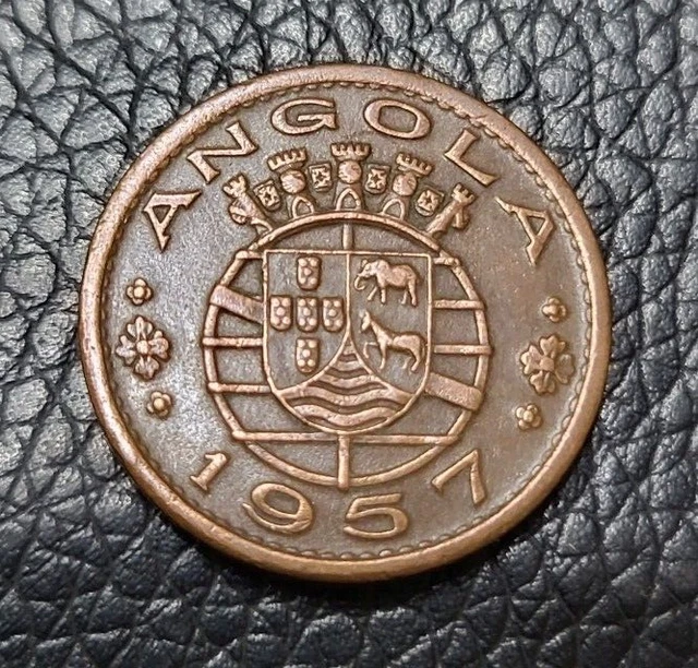 1957  Angola 50 Centavos Coin