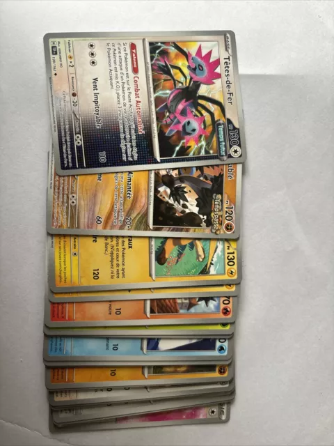 Lot De 25 Carte Pokemon FR pas de Double Force Temporelle Envoie Rapide