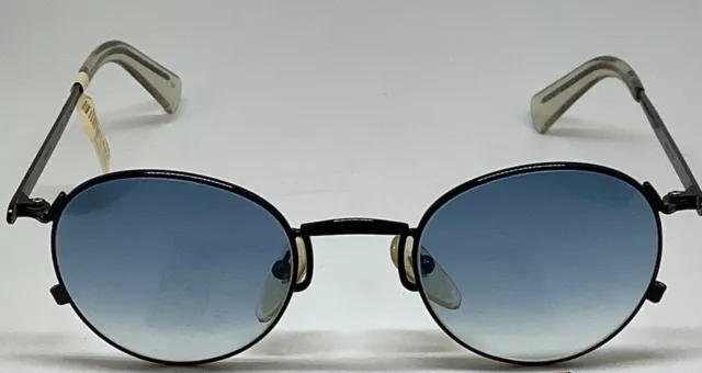 Very Rare Vintage Jean Paul Junior Gaultier Navy Blue/Blue 57-1171 48 Sunglass