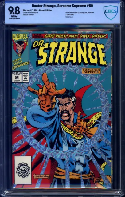Doctor Strange Sorcerer Supreme #50 CBCS 9.8 Secret Defenders Form, Holofoil Cvr
