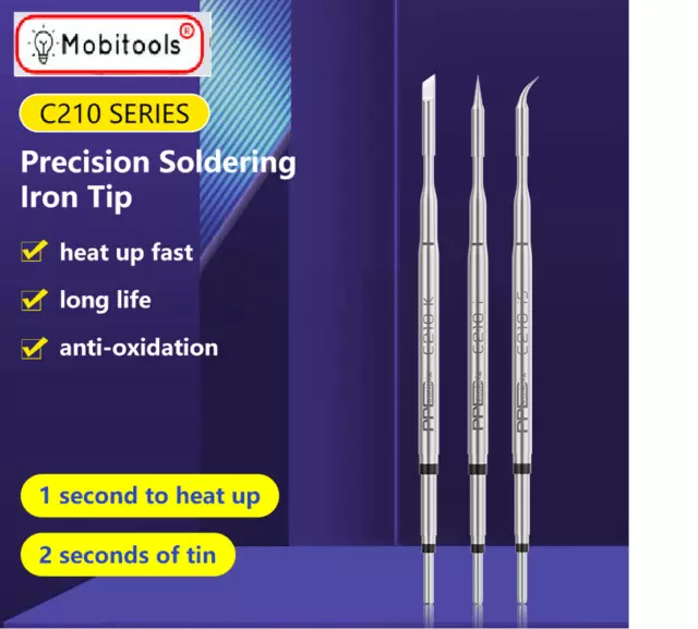 PPD -C210 Tips Universal  C210 Soldering Iron Tip For T210 Sugon T26 -UK