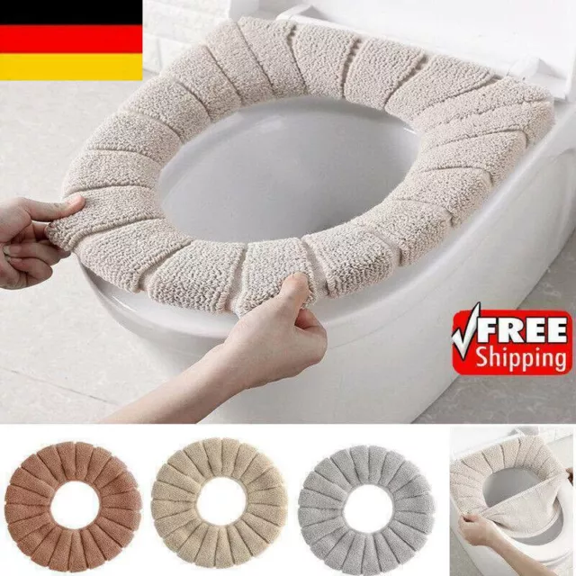 Soft WC-Sitzauflage Toilettensitz Sitzbezug Klobrillen-Bezug Badezimmer Plüsch