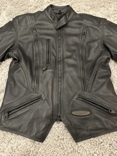 Harley-Davidson® Men's Med. FXRG Leather Jacket MODEL 98519-05vm