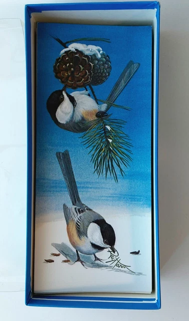 Vintage Ray Harm Birds Print Signed Christmas Cards 20 UNUSED w envelopes 1974 Vintage Ray Harm Birds Print Signed Christmas Cards 20 UNUSED w envelopes 1974