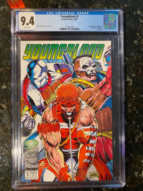 Youngblood #3 - CGC 9.4 WP! 1st appearance of Supreme! (1992)