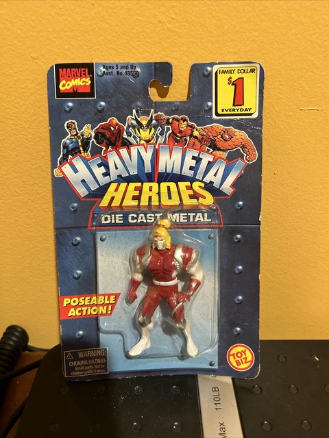 1998 Toy Biz Heavy Metal Heroes OMEGA RED Poseable Action Figure Die-Cast