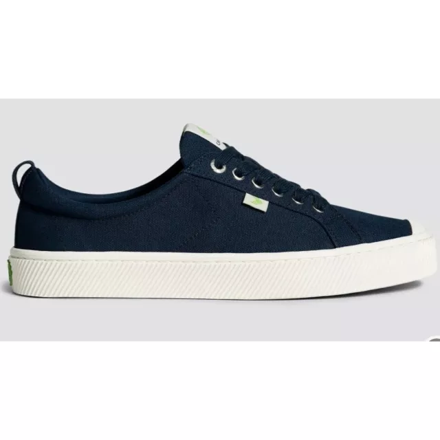 Tenis Cariuma Unisex Oca Lona Top Bajo con Cordones Azul Marino Talla 12M/ 13,5W