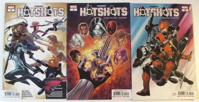 Hotshots Lot of 3 #2,3,4 Marvel Comics (2019) 1st Print Comic Books