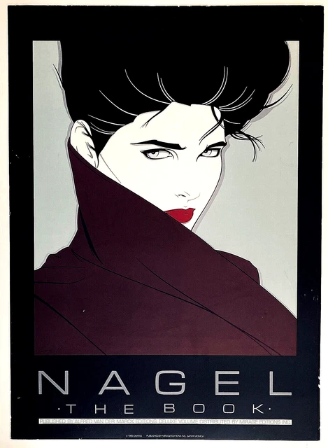 1985 Patrick Nagel "The Book" by MIRAGE Very RARE, Serigraph, ART DECO / POP ART 1985 Patrick Nagel "The Book" by MIRAGE Very RARE, Serigraph, ART DECO / POP ART